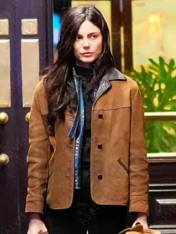 Asal Vision Leather Jackets | A Complete Unknown Joan Baez Jacket Brown