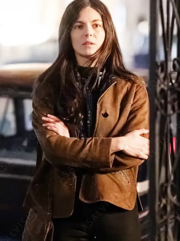 Asal Vision Leather Jackets | A Complete Unknown Joan Baez Jacket Brown