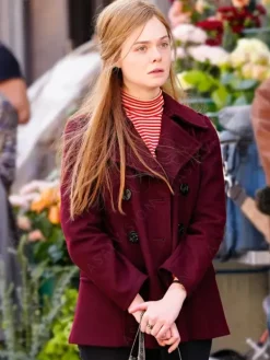 Asal Vision Women Coats | A Complete Unknown Sylvie Russo Peacoat Maroon