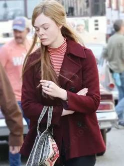 Asal Vision Women Coats | A Complete Unknown Sylvie Russo Peacoat Maroon