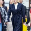 Asal Vision Women Coats | A Family Affair 2024 Nicole Kidman Trench Coat Navy Blue