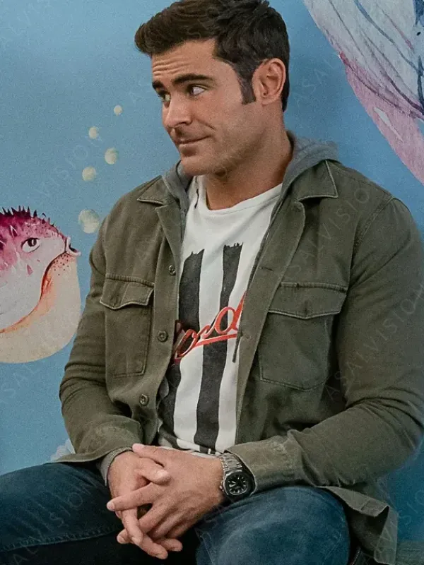 Asal Vision Cotton Jackets | A Family Affair Zac Efron Cotton Jacket Olive Green