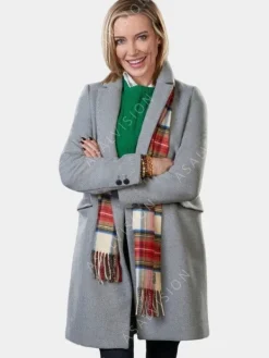 Asal Vision Women Coats | A Royal Christmas 2023 Crush Ava Jensen Coat Grey