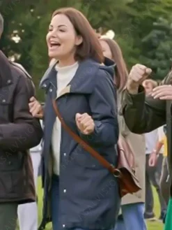 Asal Vision Cotton Jackets | A Scottish Love Scheme Erica Durance Jacket Navy Blue