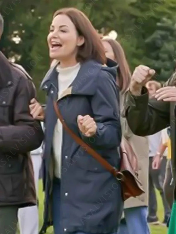 Asal Vision Cotton Jackets | A Scottish Love Scheme Erica Durance Jacket Navy Blue