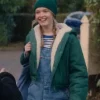 Asal Vision Cotton Jackets | Abby Walker Fool Me Once Sherpa Hooded Jacket Green