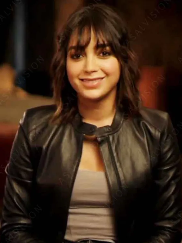 Asal Vision Leather Jackets | Abigail 2024 Melissa Barrera Leather Jacket Black