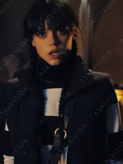 Asal Vision Vests | Addams Wednesday Puffer Vest Black