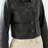 Asal Vision Leather Jackets | Black Jackets | Addams Wednesday Jenna Ortega Leather Jacket Black