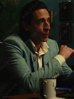 Asal Vision Blazers | Adrien Brody Poker Face 2023 Blazer Blue