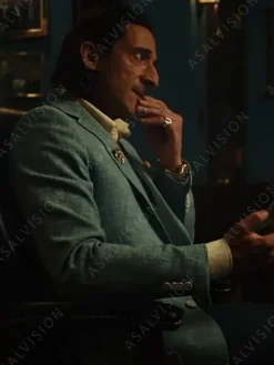Asal Vision Blazers | Adrien Brody Poker Face 2023 Blazer Blue
