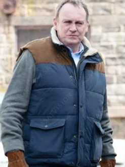 Asal Vision Vests | After The Flood 2024 Jack Radcliffe Puffer Vest Blue And Brown