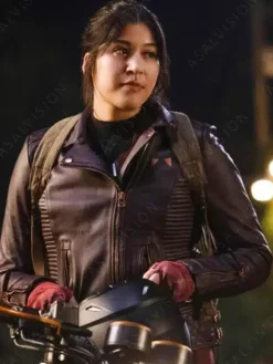 Asal Vision Leather Jackets | Alaqua Cox Echo Leather Jacket Black