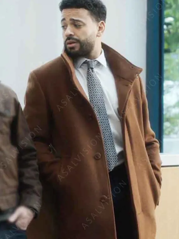 Asal Vision Men Coats | Alert Missing Persons Unit Mike Sherman Trench Coat Brown
