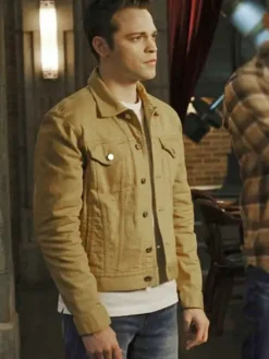 Asal Vision Cotton Jackets | Alexander Calvert Supernatural Season 15 Jacket Mustard