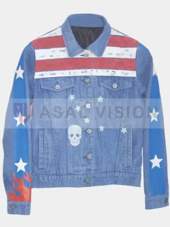 Asal Vision Denim Jackets | America Chavez Doctor Strange Denim Jacket Blue