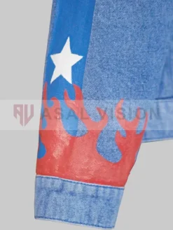 Asal Vision Denim Jackets | America Chavez Doctor Strange Denim Jacket Blue