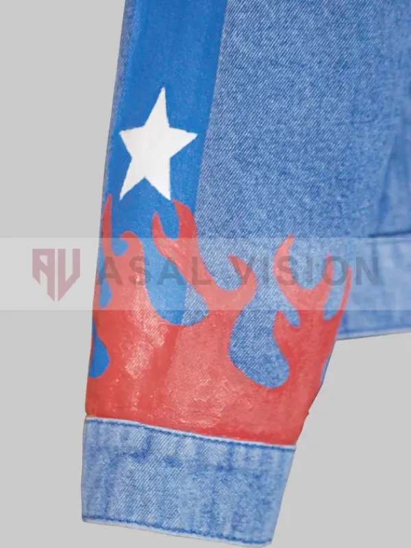 Asal Vision Denim Jackets | America Chavez Doctor Strange Denim Jacket Blue