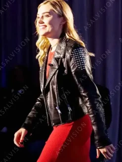 Asal Vision Leather Jackets | American Housewife Taylor Otto Leather Jacket Black