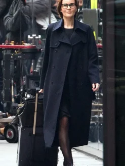 Asal Vision Women Coats | Anatomy of a Scandal Michelle Dockery Coat Black