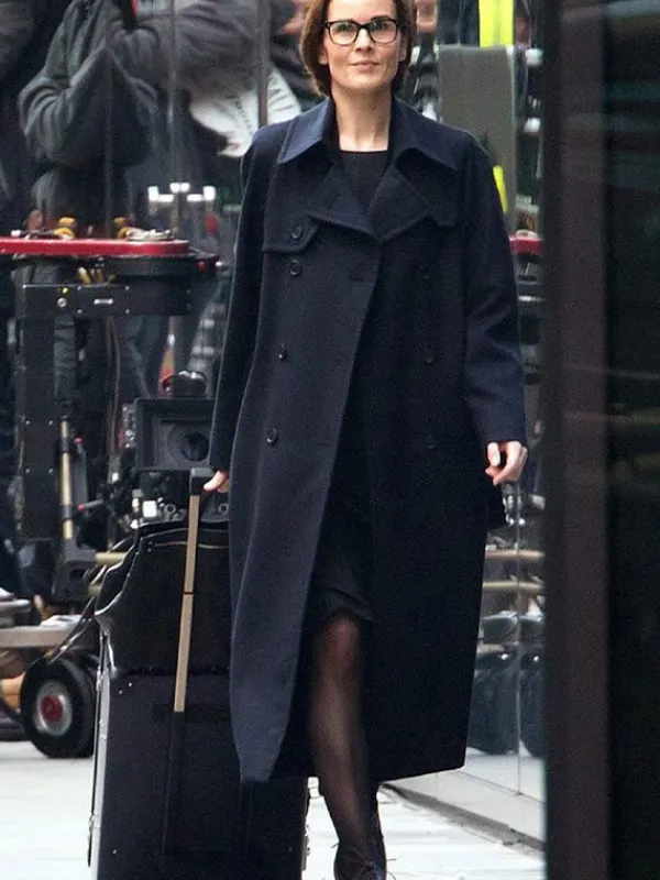 Asal Vision Women Coats | Anatomy of a Scandal Michelle Dockery Coat Black