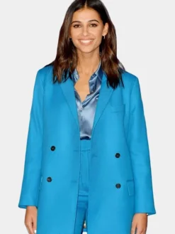 Asal Vision Women Coats | Anatomy of a Scandal Olivia Lytton Coat Blue