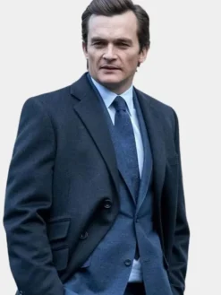 Asal Vision Men Coats | Anatomy of a Scandal Rupert Friend Coat Black