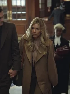 Asal Vision Women Coats | Anatomy of a Scandal Sienna Miller Long Coat Brown