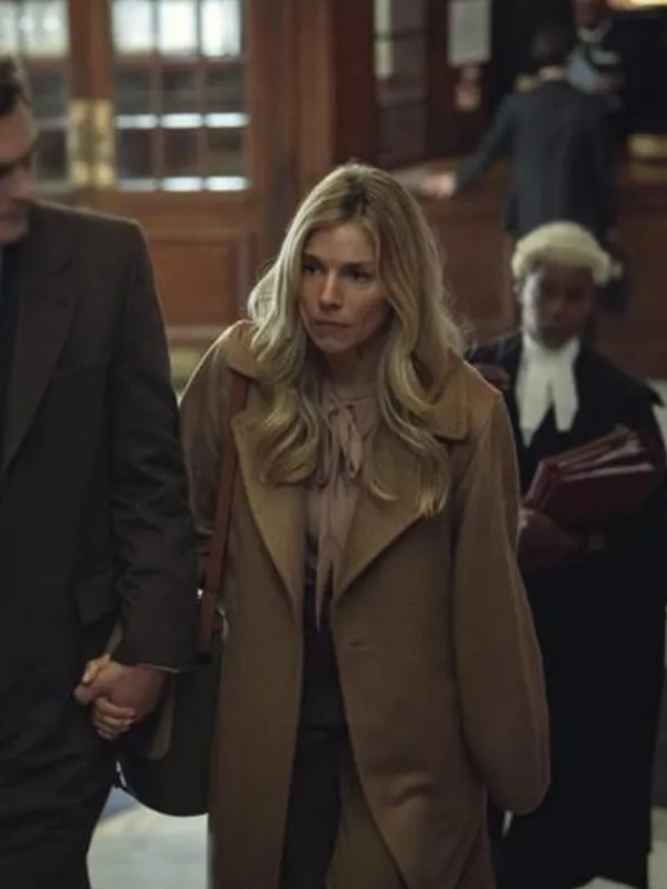 Asal Vision Women Coats | Anatomy of a Scandal Sienna Miller Long Coat Brown