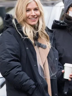 Asal Vision Cotton Jackets | Anatomy of a Scandal Sienna Miller Jacket Black