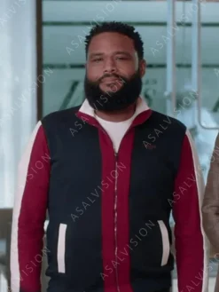 Asal Vision Cotton Jackets | Andre Johnson Black-ish Cotton Jacket Red And Black