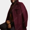 Asal Vision Men Coats | Andre Johnson Black-ish Coat Maroon