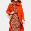 Asal Vision Women Coats | Anne Hathaway Modern Love Coat Orange