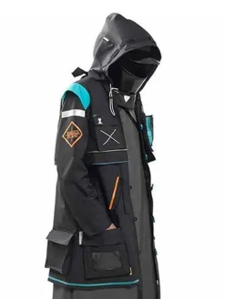 Asal Vision Men Coats | Arknights Doctor Cosplay Coat Black
