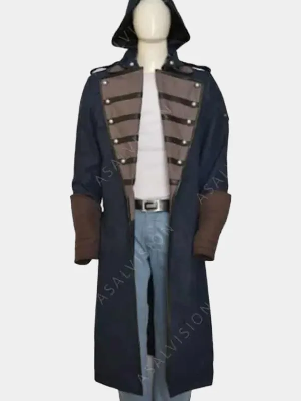 Asal Vision Women Coats | Men Coats | Arno Dorian Assassins Creed Unity Hooded Long Coat