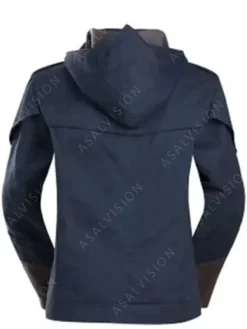 Asal Vision Cotton Jackets | Arno Dorian Assassins Creed Unity Hooded Jacket Blue And Brown