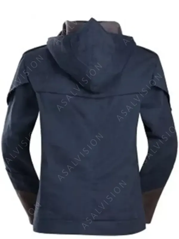 Asal Vision Cotton Jackets | Arno Dorian Assassins Creed Unity Hooded Jacket Blue And Brown