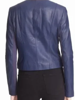 Asal Vision Leather Jackets | Arrow Season 5 Felicity Smoak Leather Jacket Blue