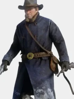 Asal Vision Men Coats | Arthur Morgan Red Dead Redemption 2 Wool Coat Blue