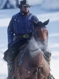 Asal Vision Men Coats | Arthur Morgan Red Dead Redemption 2 Wool Coat Blue