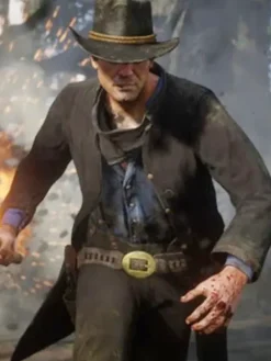 Asal Vision Men Coats | Arthur Morgan Red Dead Redemption 2 Trench Coat Brown