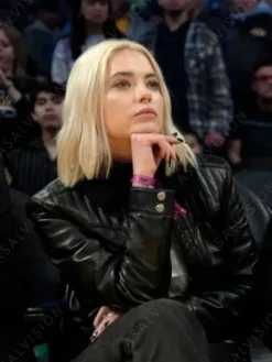 Asal Vision Black Jackets | Leather Jackets | Ashley Benson NBA 2023 Leather Jacket Black