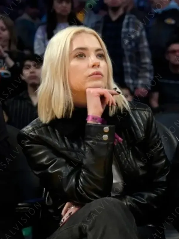 Asal Vision Black Jackets | Leather Jackets | Ashley Benson NBA 2023 Leather Jacket Black