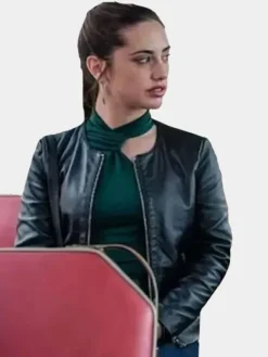 Asal Vision Black Jackets | Leather Jackets | Asia Ortega Sky High 2023 Leather Jacket Black