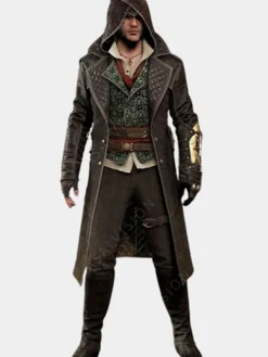 Asal Vision Men Coats | Assassin’s Creed Jacob Frye Coat Distressed Black