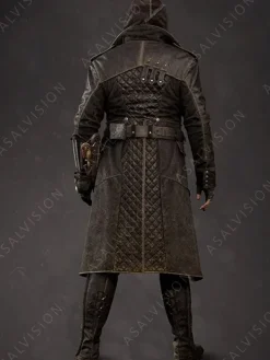 Asal Vision Men Coats | Assassin’s Creed Jacob Frye Coat Distressed Black