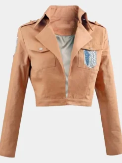 Asal Vision Cotton Jackets | Attack on Titan Survey Corps Brown Jacket Camel Color