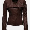Asal Vision Brown Jackets | Leather Jackets | Audrey Marie Anderson Arrow Jacket Brown
