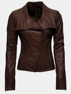 Asal Vision Brown Jackets | Leather Jackets | Audrey Marie Anderson Arrow Jacket Brown
