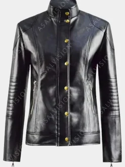 Asal Vision Black Jackets | Leather Jackets | Ava Warrior Nun Leather Jacket Black